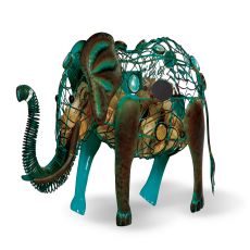 Metal Elephant Wine Cork Caddy