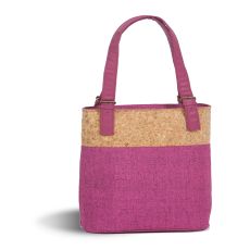 Linen Luxe Double Wine Bag, Fuchsia