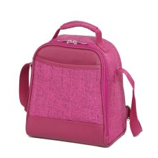 Linen Cache Lunch Bag, Fuchsia