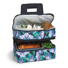 Entertainer Hot and Cold Food Carrier, Hydrangea
