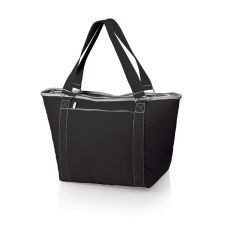 Topanga Insulated Tote Bag - Black W/ Grey Trim