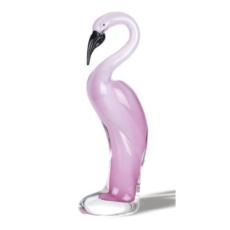 Crystal Pink Flamingo Sculpture