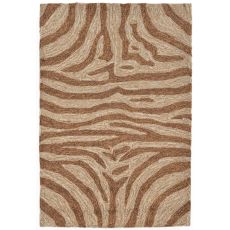 Liora Manne Ravella Zebra Indoor/Outdoor Rug - Brown, 24" By 36"