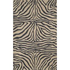 Liora Manne Ravella Zebra Indoor/Outdoor Rug - Black, 42" By 66"