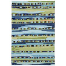 Liora Manne Ravella Fiesta Indoor/Outdoor Rug - Blue, 42" By 66"