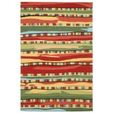 Liora Manne Ravella Fiesta Indoor/Outdoor Rug - Red, 5' By 7'6"