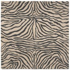 Liora Manne Ravella Zebra Indoor/Outdoor Rug - Black, 8' By 8'