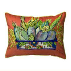 Cactus in Planter Small Indoor/Outdoor Pillow 11x14