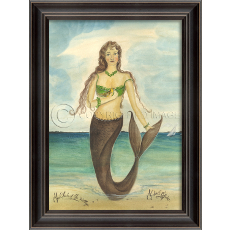 The Chick of the Village Mermaid Framed Art