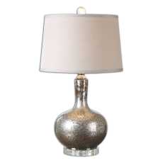 Uttermost Aemilius Gray Glass Table Lamp