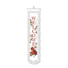 Cardinal Welcome, White H