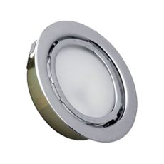 Aurora 1 Light Recessed Disc Light In Stainless Steel
