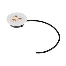 Alpha Collection 3 Light Recessed Led Light In White