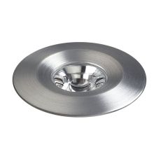 Alpha Collection 1 Light Led Mini Button In Brushed Aluminum