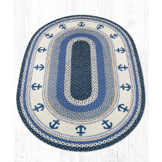 Anchor Oval Patch Rug