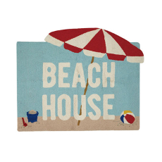 Beach House Shaped Hook Rug 33X40"