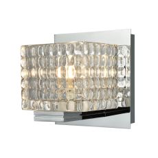 Chastain 1 Light Vanity In Chrome And Clear Glass