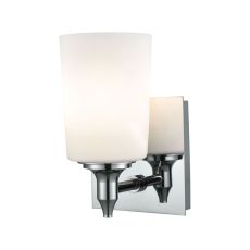 Alton Road 1 Light Vanity In Chrome And Opal Glass