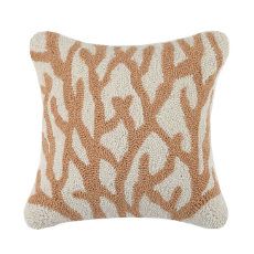 Coral Tan Hook Pillow