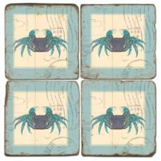 Crab Stamped Coasters