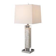 Luzerne Table Lamp In Mother Of Pearl With Milano Off White Shade
