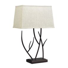 Winter Harbour Hammered Iron Table Lamp In Bronze