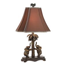 Adamslane Elephant Table Lamp In Bronze