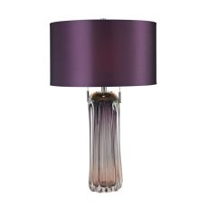 Ferrara Free Blown Glass Table Lamp In Purple