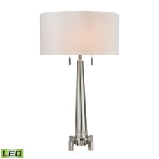 Bedford Solid Crystal Led Table Lamp In Polished Chrome