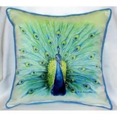 Peacock Indoor Outdoor Pillow