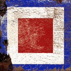 Require Med Signal Flag Wood Art