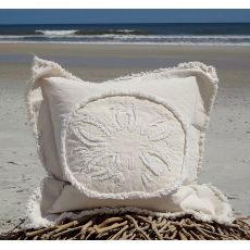 Sand Dollar Canvas Sea Pillow