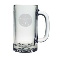 Sand Dollar Etched Sports Beer Mug Set