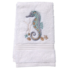 Seahorse (Aqua) Terry Towel 12"x19"