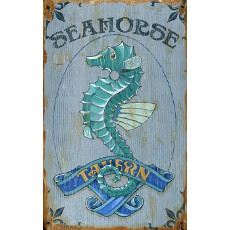 Seahorse Tavern Wall Art , Personalized