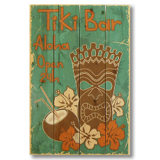 Tiki Bar Wood Art