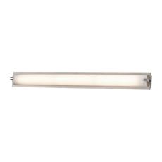 Piper 1 Light Vanity In Satin Nickel With Frosted Glass - Medium