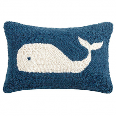 Blue And White Whale Hook Pillow