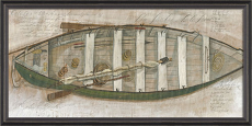 Yankee Whaler Boat Framed Ship Art