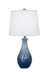 Nautical Eggplant Clay Jug Table Lamp 18"