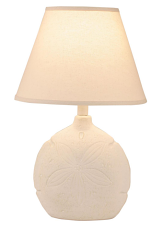 Nude Two Tone Sand Dollar Accent Lamp - 18"