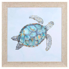 Blue Sea Turtle I  28 H x 28 W x 01 D