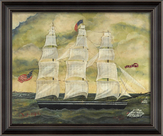 The Envy Of The Atlantic - Black Framed Ship Art