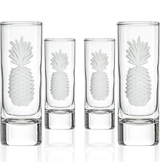 PINEAPPLE 2.5OZ CORDIAL SHOT GLASS | SET OF 4