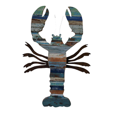 Maine Lobster Wooden Plaque coastal colors