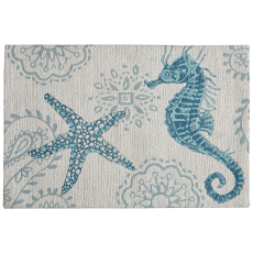 UNDER THE WAVES WOVEN RUG 2' X 3'