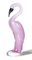 Crystal Pink Flamingo Sculpture