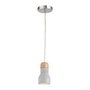 Brutewood 1 Light Pendant In Polished Concrete