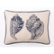 Double Conch Embroidered Pillow