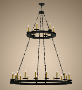 61"W Loxley 24 Lt Two Tier Chandelier